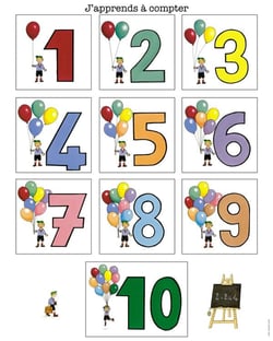 J'apprends à compter