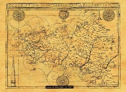 BRETAGNE EN 1605 50 CM X 38 CM