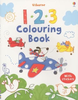 1.2.3  colouring book (with stickers)