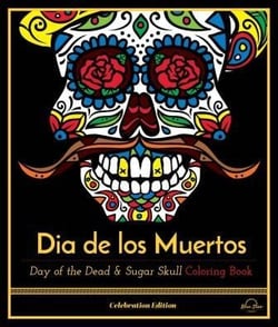 Dia de los muertos day of the dead & sugar skull coloring book
