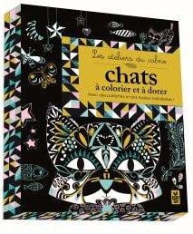 Les ateliers du calme - chats à colorier et à dorer