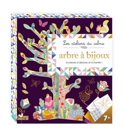 Les ateliers du calme - arbre à bijoux à strass - boîte avec accessoires