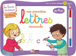 Les Livres-Ardoises : Mes Premières Lettres Minuscules - Dès 4 Ans