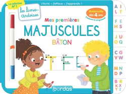 Les livres-ardoises : mes premières majuscules bâton - à partir de 4 ans (édition 2023)