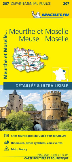 Cartes départementales n.307 : Meurthe et Mosell, Meuse, Moselle