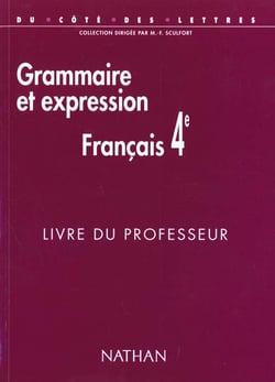 Français 4e grammaire professeur
