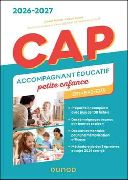 CAP Accompagnant éducatif petite enfance - EP1, EP2, EP3 - Tout-en-un (édition 2026/2027)