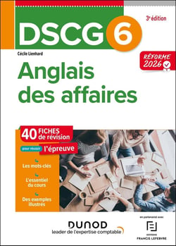 DSCG 6 : Anglais des affaires - Fiches de révision (3e édition)