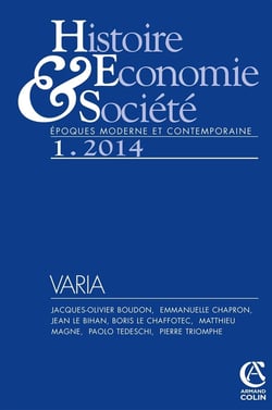 Histoire, économie & société (1/2014) Varia