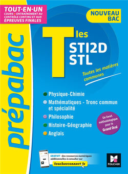 Prépabac : terminale STI2D, STL - tout-en-un