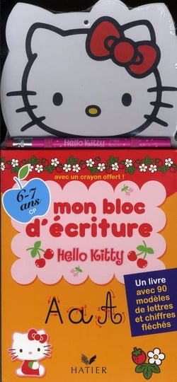 Mon bloc d'écriture hello kitty