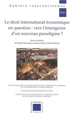 Le droit international économique en question : vers l'émergence d'un nouveau paradigme ?