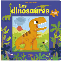 LIVRE PUZZLE 9P DINOSAURES