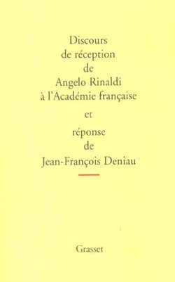 Discours de réception à l'Académie Française