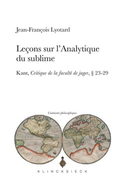 Leçons sur l'analytique du sublime - Kant, critique de la faculté de juger, 23-29