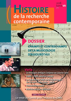 Histoire de la recherche contemporaine Tome 7/1