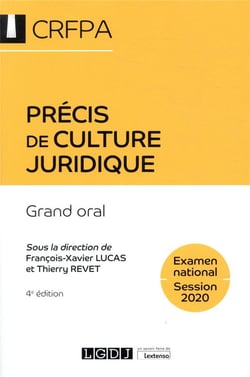 Précis de culture juridique - grand oral crfpa