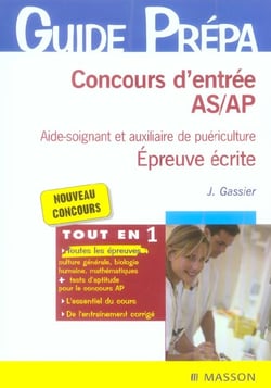 Concours d'entree as/ap epreuve ecrite aide-soignant