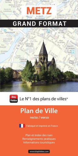 Metz : Grand format : Plan de ville (édition 2025)