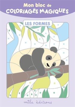 Mon bloc de coloriages magiques les formes
