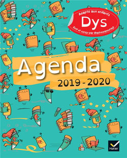 Agenda adapté aux enfants dys (édition 2019/2020)