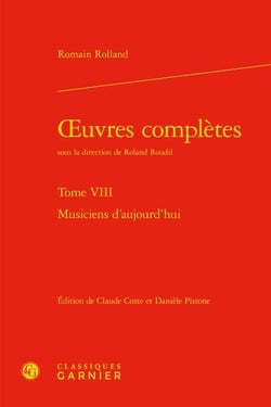Oeuvres complètes Tome 8 : musiciens d'aujourd'hui