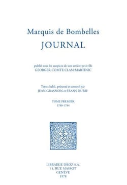 Journal Tome 1 : 1780-1784
