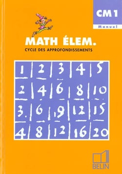 Math elem cm1 eleve
