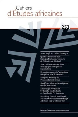 Cahiers d'études africaines n.253 : Varia