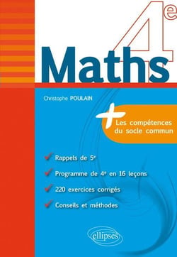 Maths 4ème - les compétences du socle commun