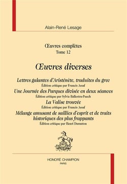 Oeuvres complètes t.12 - oeuvres diverses