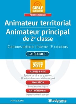 Animateur territorial - animateur principal de 2ème classe - concours externe, interne, 3ème concours - catégorie C (concours 2017)