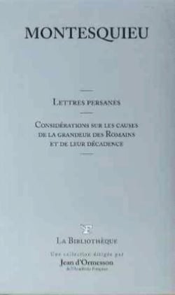 Les lettres persanes et autres oeuvres T21