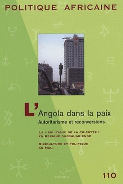 Revue politique africaine n.110 : l'Angola dans la paix