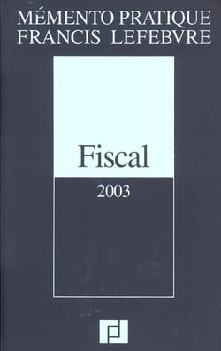 Memento fiscal (édition 2003)