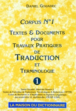 Corpus t.1 - textes et documents pour travaux