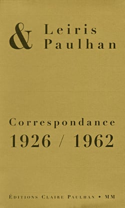 Correspondance 1926-1962