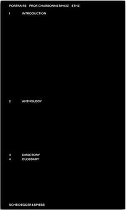 Portraits architectural parables /anglais