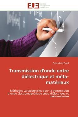 Transmission d'onde entre dielectrique et meta-materiaux - methodes variationnelles pour la transmis