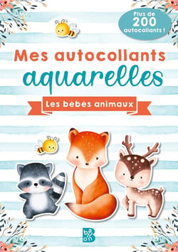 Mes autocollants aquarelles - Les bébés animaux