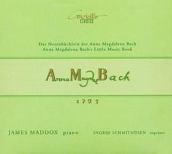 Notenbüchlein der Anna Magdalena Bach (1725) - CD
