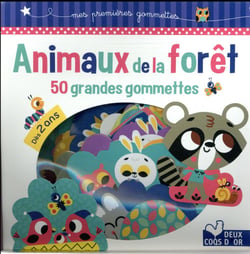 Animaux de la forêt - 50 grandes gommettes