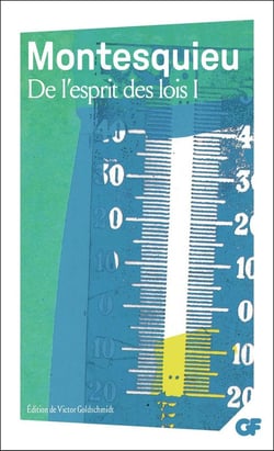 De l'esprit des lois Tome 1