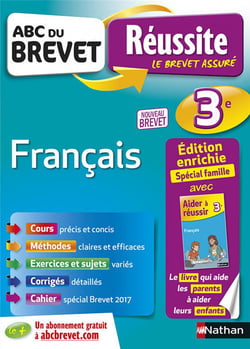 ABC DU BREVET EXCELLENCE : français - 3e - spécial famille (édition 2018)