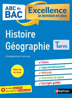 ABC du bac excellence Tome 10 : histoire-géographie : terminale (édition 2020)