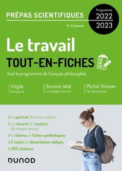 Le travail - prépas scientifiques français-philosophie - tout-en-fiches (édition 2022/2023)