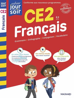 Cahier du jour / cahier du soir : Français : CE2 - Conçu et recommandé par les enseignants