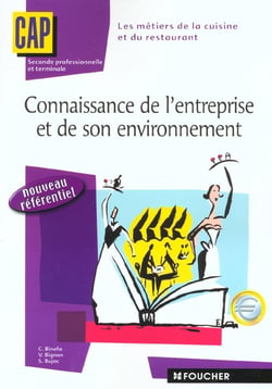 Connaissance de l'entreprise cap hotellerie - livre de l'eleve