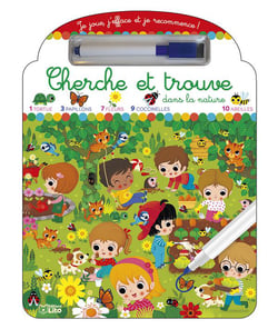 Je joue, j'efface et je recommence ! : Cherche et trouve dans la nature