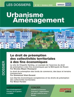 Les dossiers urbanisme aménagement n.53-4 : le droit de préemption des collectivités territoriales à des fins économiques